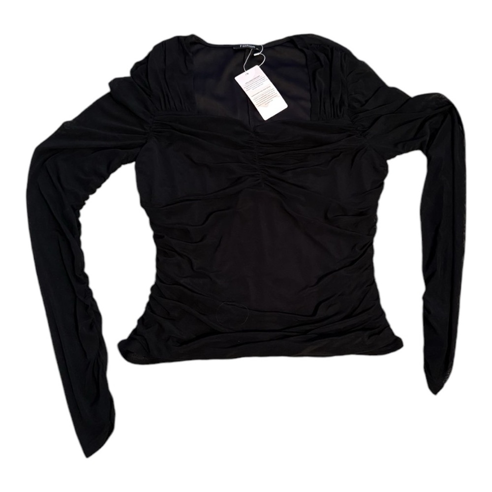Pleated women’s top - Picture 4 of 6